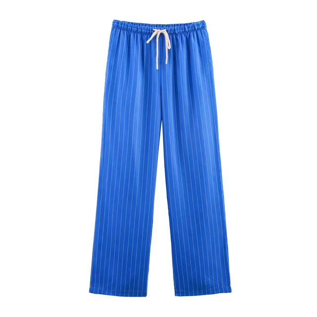 Loose Striped Shirt Pajamas Pants Suit Pants - Shop at LoveMi