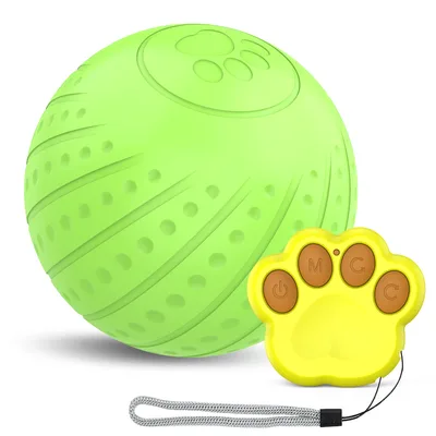 Bite resistant Pet Toy Automatic Dog Toy Ball Green Remote Control - Shop at LoveMi
