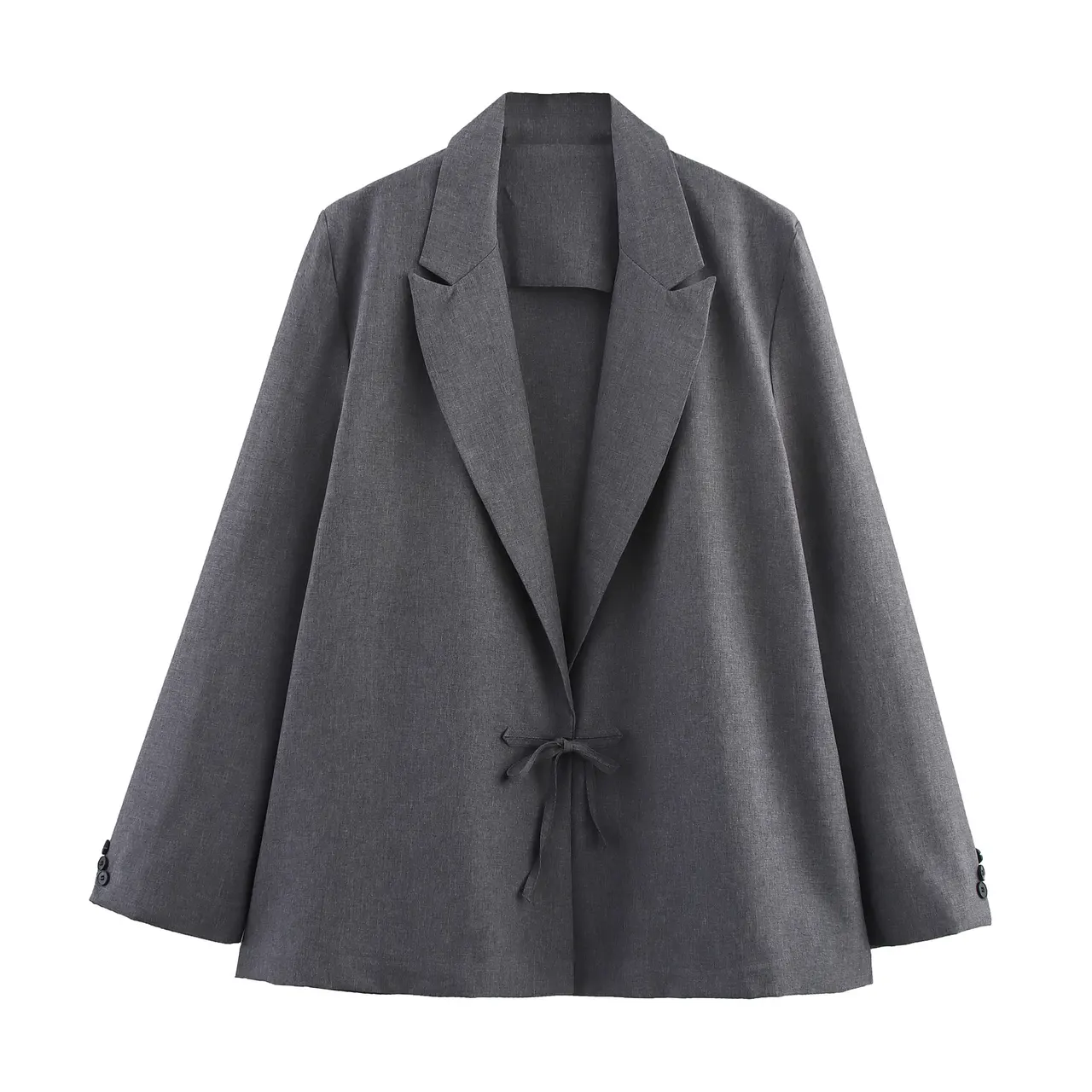 Small New Spring And Autumn Linen Minimalist Blazer