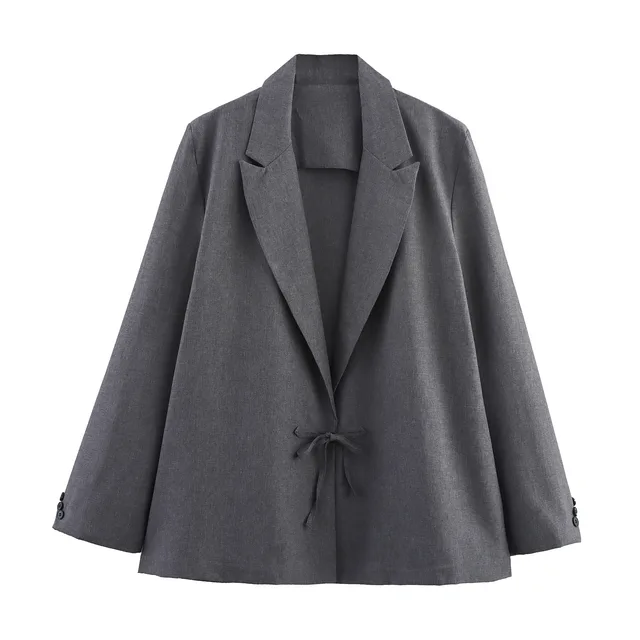 Small New Spring And Autumn Linen Minimalist Blazer - Shop at LoveMi