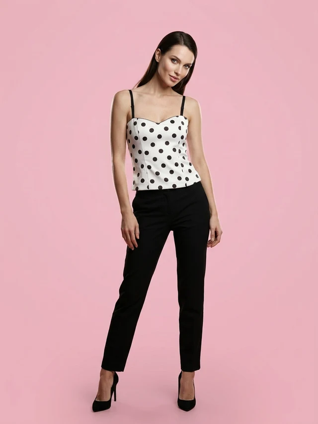 Summer European And American Style Polka Dot Corset Strap Top - Shop at LoveMi