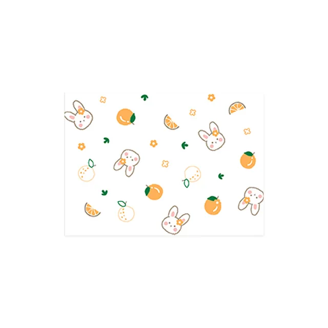 Disposable Dining Table Cushion Oil proof Portable For Infants Orange Rabbit - Shop at LoveMi