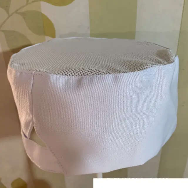 Cooking Cap Work Chef Cap Breathable Flat Top A Tall Hat Velcro White Thin Mesh - Shop at LoveMi