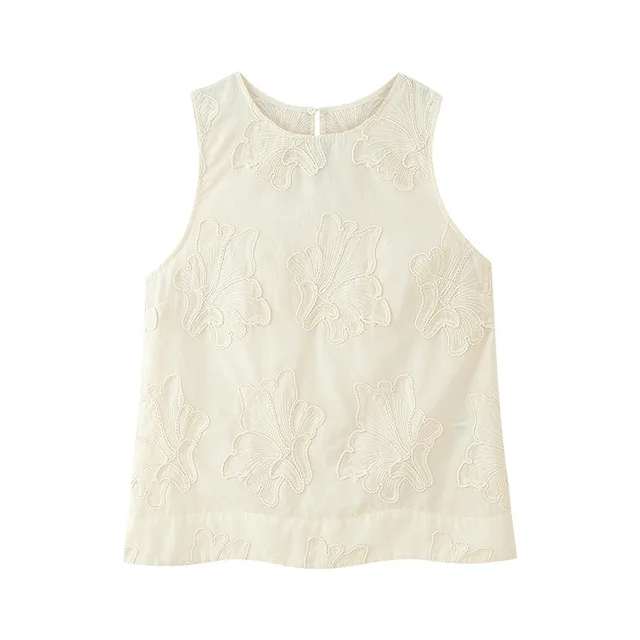 Embroidered Pajamas Style Top Pants Suit White Top - Shop at LoveMi