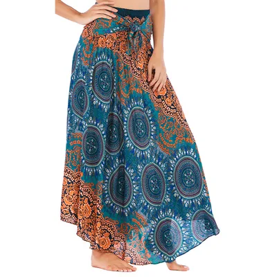 Casual Half length Beach Vacation Two way Large Swing Skirt Green - Shop at LoveMi