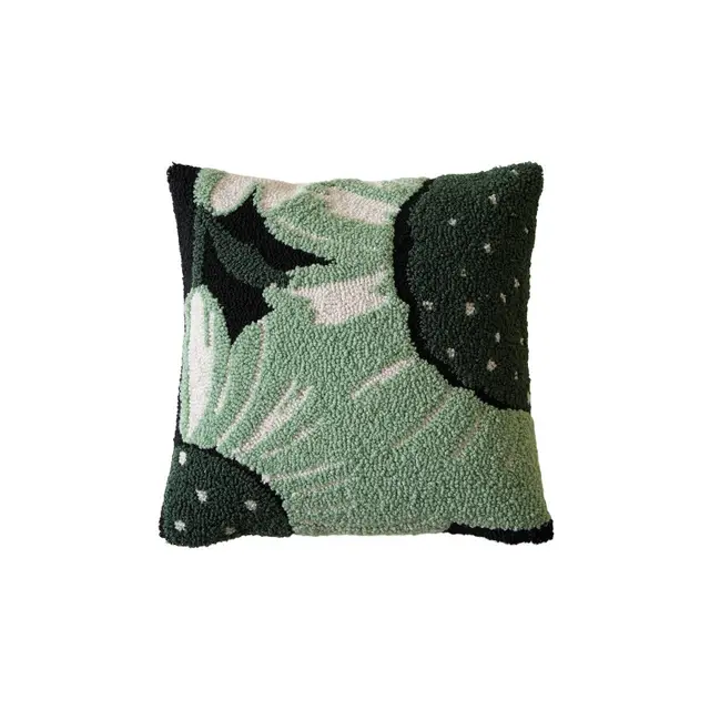 Simple Living Room Sofa Pillow Cases High Fixed Dense Loop Velvet Light Luxury Green Ang - Shop at LoveMi