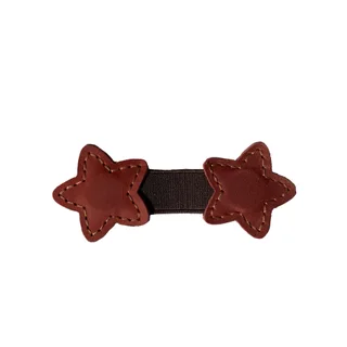 Crazy Horse Leather Magnetic Bookmark Retro - Wine Red