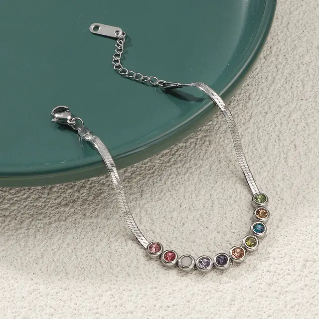 High grade Accessories All match Titanium Steel Blade Chain Bracelet Silver - Shop at LoveMi