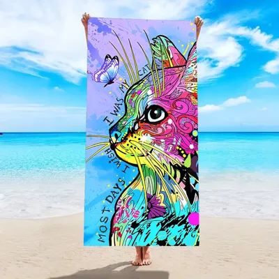 Quick drying Microfiber Beach Bath Towel Double sided Velvet St059 180X90Cm - Shop at LoveMi