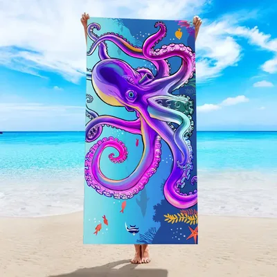 Quick drying Microfiber Beach Bath Towel Double sided Velvet St065 150X75Cm - Shop at LoveMi