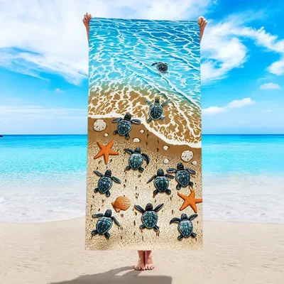 Quick drying Microfiber Beach Bath Towel Double sided Velvet St075 180X90Cm - Shop at LoveMi