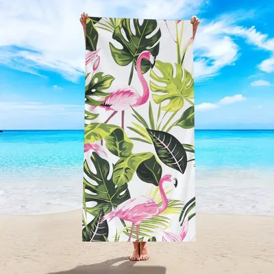 Quick drying Microfiber Beach Bath Towel Double sided Velvet St103 150X75Cm - Shop at LoveMi