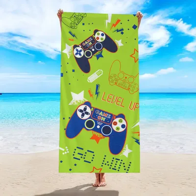 Quick drying Microfiber Beach Bath Towel Double sided Velvet St121 180X90Cm - Shop at LoveMi
