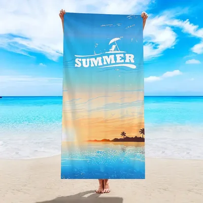 Quick drying Microfiber Beach Bath Towel Double sided Velvet St130 150X75Cm - Shop at LoveMi