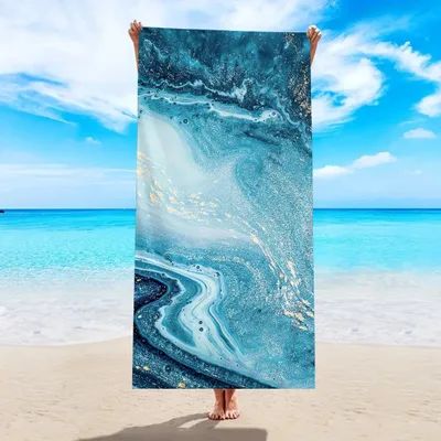 Quick drying Microfiber Beach Bath Towel Double sided Velvet St141 180X90Cm - Shop at LoveMi