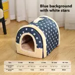 White Star On Blue Background