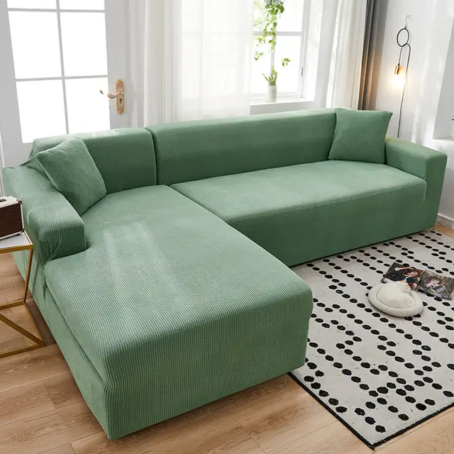 Modern Minimalist Stretch All inclusive Sofa Cover Pine And Cypress Green - Shop at LoveMi