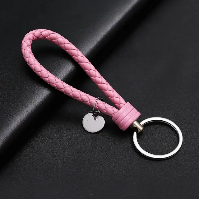 Fashion Personality Handmade Woven Car Key Ring Pink - Shop at LoveMi