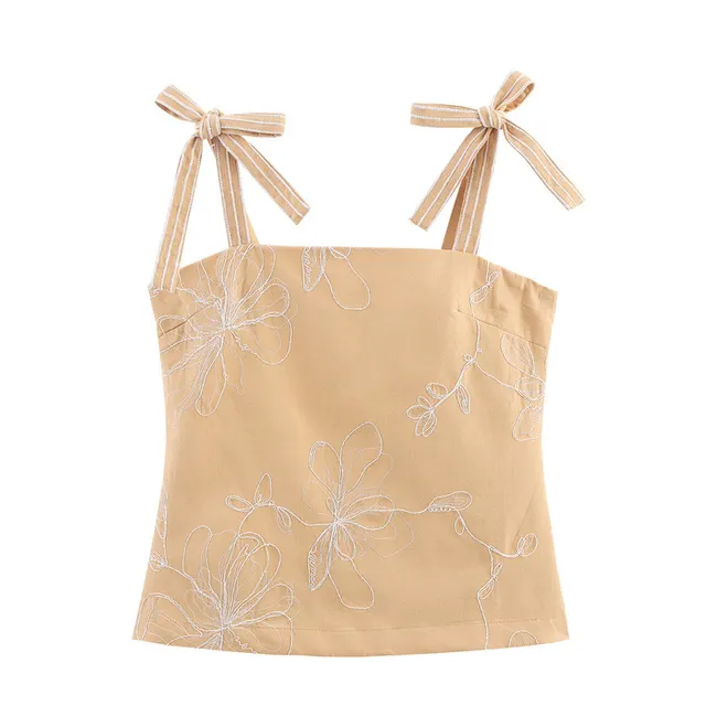 European And American Style Fashion Slim Embroidery Top And Trousers Top - Shop at LoveMi