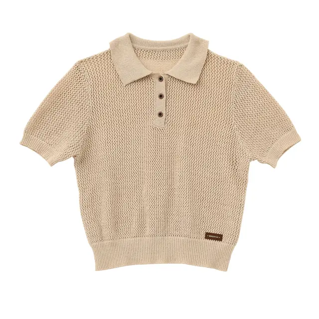 Fashion Personalized Sweater Summer Thin Top For Women Khaki - Shop at LoveMi
