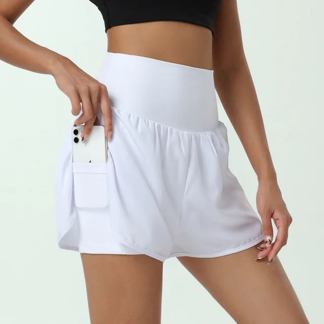 Gym Running Exercise Shorts Women White - Shop at LoveMi