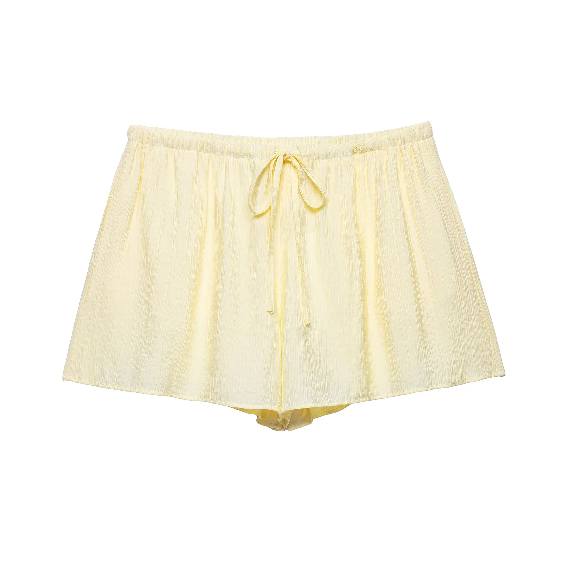 Wrinkle Effect Kimono Coat Shorts Suit - Pants