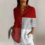 Women's Long Shirt Summer European And American Trendy Long-sleeve - Cd4566-M
