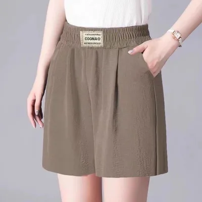 Fashion Personality Women's New Elastic Casual Shorts Mocha - Shop at LoveMi