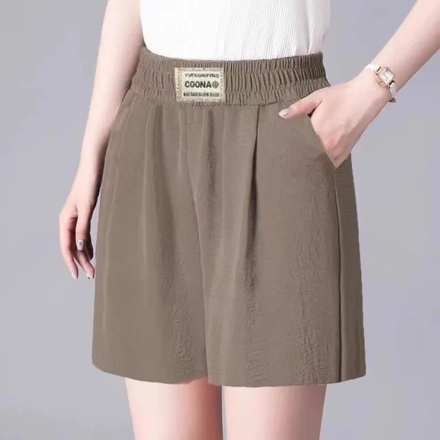 Fashion Personality Women's New Elastic Casual Shorts Mocha - Shop at LoveMi