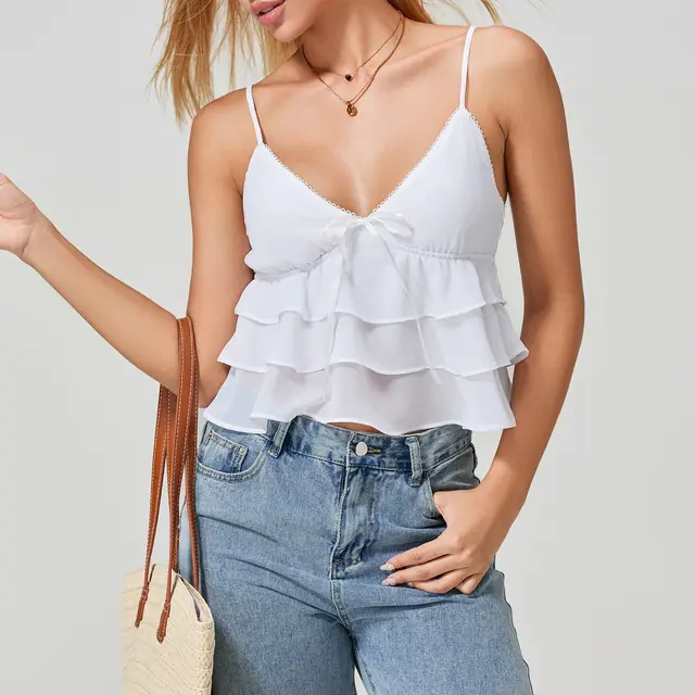 Solid Color Swimsuit Women's Sexy Sling White - Shop at LoveMi