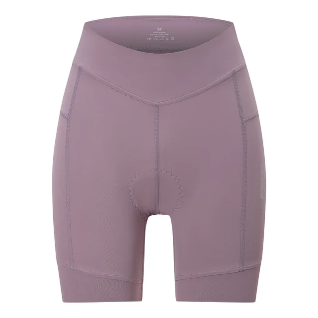 Cycling Pants Silica Gel Pad Shock Absorption High Elastic 5 Points Cycling Shorts Purple - Shop at LoveMi