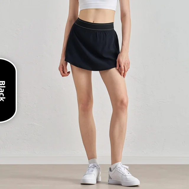 Cool And Refreshing Sense Sun Protection Yoga Comfort And Casual Lining Compression Pants Design Tennis Skirt Female L8 - Shop at LoveMi