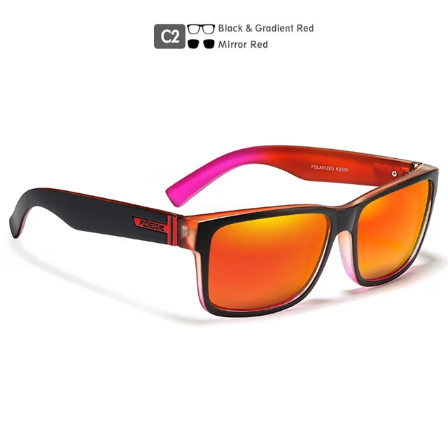 Square Polarized Outdoor Sports Colorful Sunglasses C2 - Shop at LoveMi