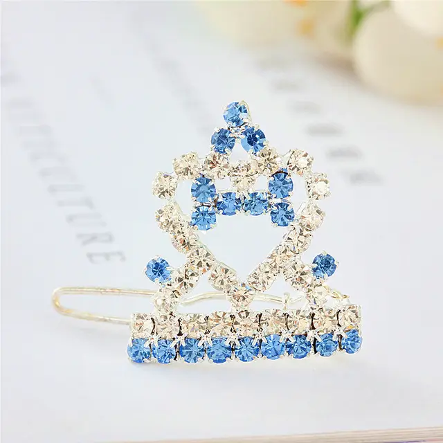 Crown Dogs And Cats Hairpin Ornament Pet Blue - Shop at LoveMi