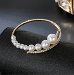 Pearl Elastic Bracelet Gold