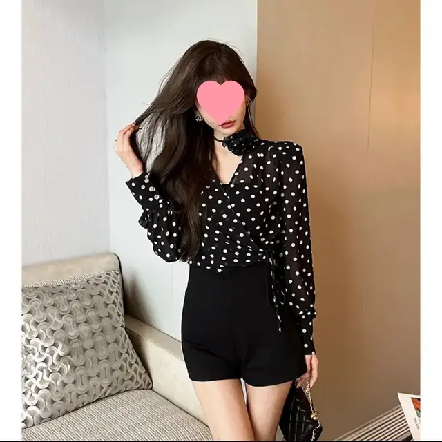 Lightweight Two piece Long sleeved Elegant Top - Shop at LoveMi