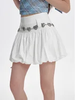 White With Waist Chain