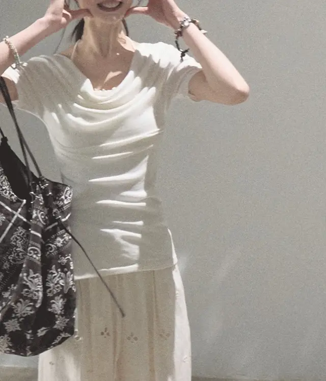 Fashion Women's Skin friendly Off shoulder Top T shirt White - Shop at LoveMi