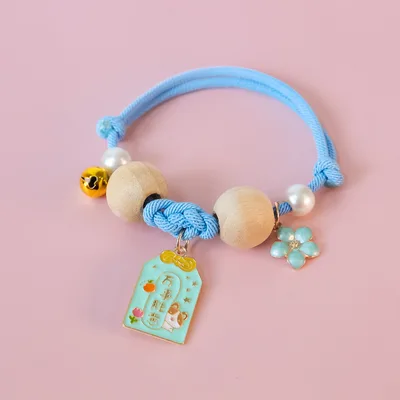 Camphor Wood Cat Mosquito Repellent Carp Cartoon Fortune Collar Light Blue - Shop at LoveMi