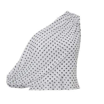 Dot Sexy Shoulder Retro Easy Matching Sleeveless Top White - Shop at LoveMi