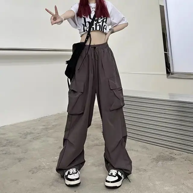 Ultra thin Wide leg Design Ankle tied Dancing Trousers Summer Brown - Shop at LoveMi