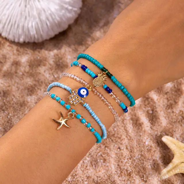 Bohemian Holiday Bracelet Suit Women Alloy - Shop at LoveMi