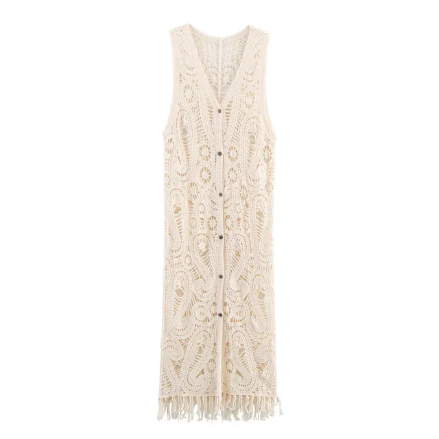 Summer Stylish Simple And Versatile Women's Knitwear Beige - Shop at LoveMi