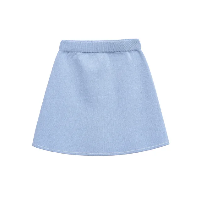 Women's Knitted Jacket Skirt With Trim Skirt - Shop at LoveMi