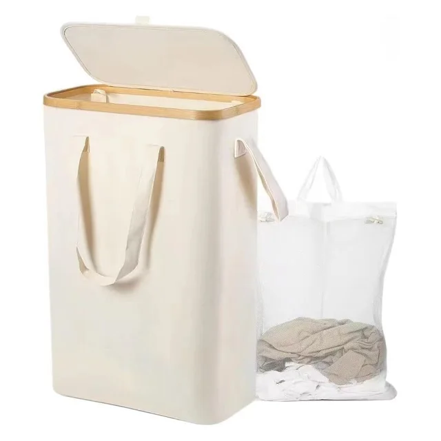 Oxford Cloth Dirty Clothes Folding Dirty Clothes Basket Dustproof With Cover Storage Basket Style 3 - Shop at LoveMi