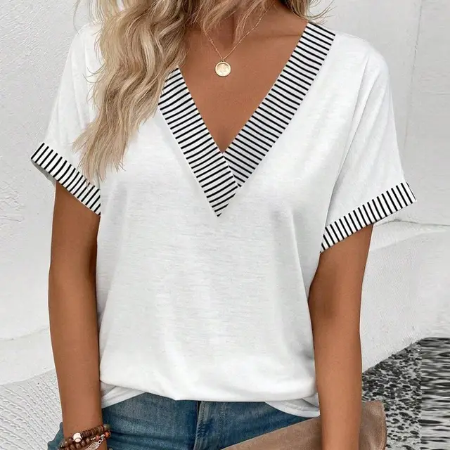 Solid Color Versatile Top Women's Fashion All matching White - Shop at LoveMi