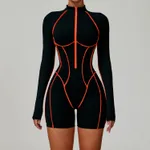 Orange Line Black