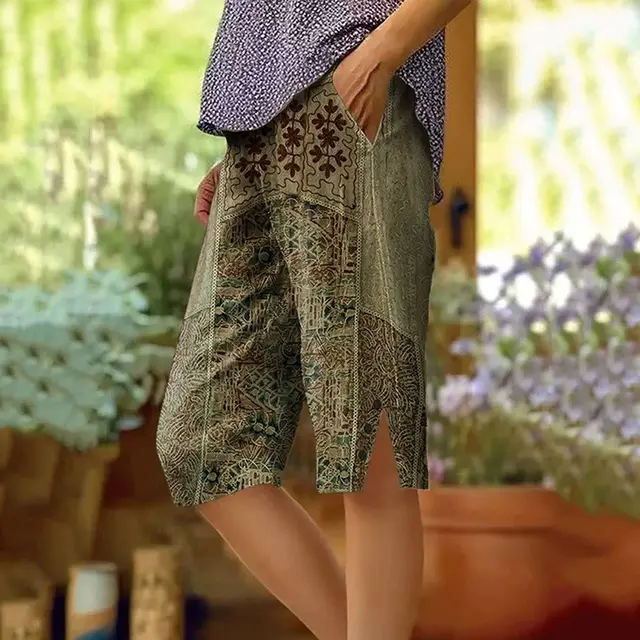 Women's Fashion Personalized Floral Casual Shorts Dz 214632 Lsx Green - Shop at LoveMi