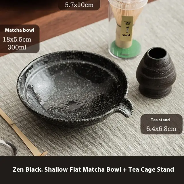 Tea Whisk Brush Matcha Tool Point Tea Gift Box Suit Zen Black Package A - Shop at LoveMi