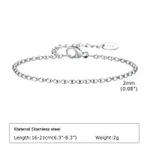 Steel Color Chain Width 2Mm